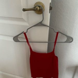 brandy melville red tank